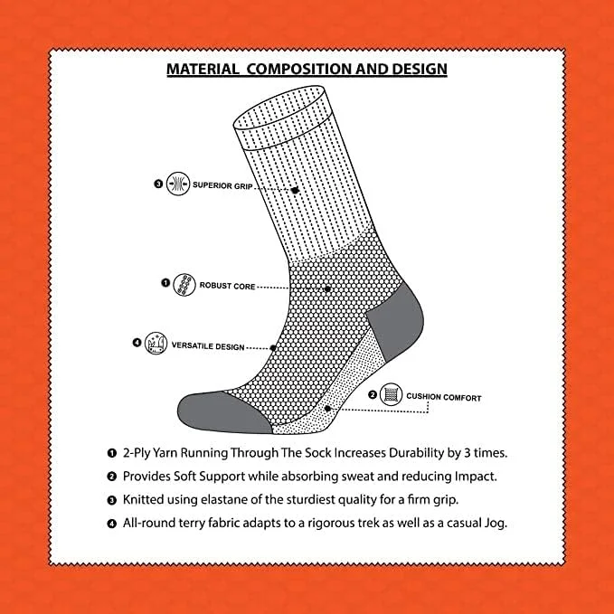جوراب ساق دار مردانه راحتی روزمره - سایز آزاد مناسب سایز پای 40 تا 45