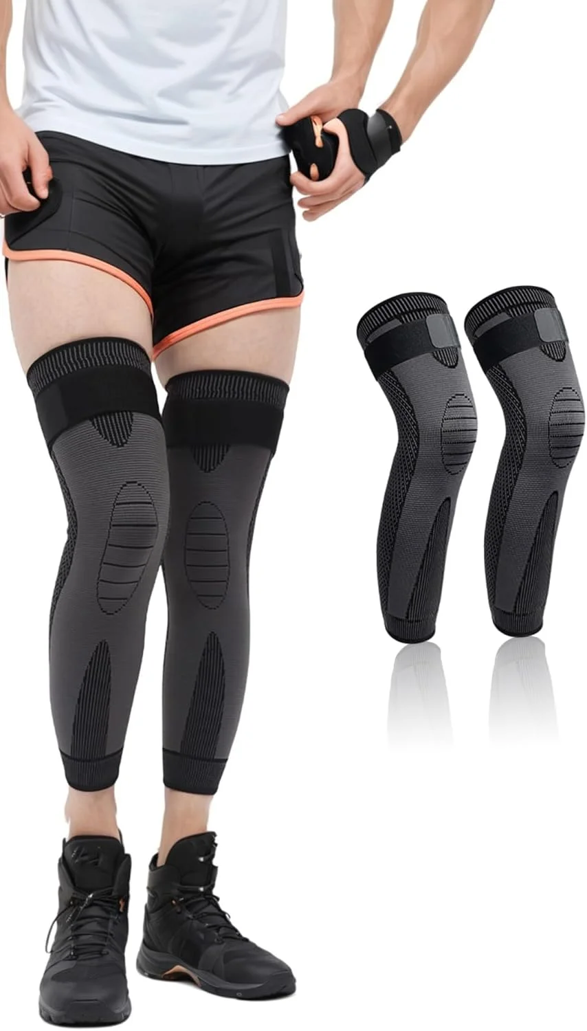 آستین ساق پا فشاری سون سوییت برای مردان و زنان - محافظت کامل پا برای ورزش، آرتروز و رگ‌های واریسی - افزایش عملکرد و کاهش تورم - برای بسکتبال، دوچرخه‌سواری، فوتبال