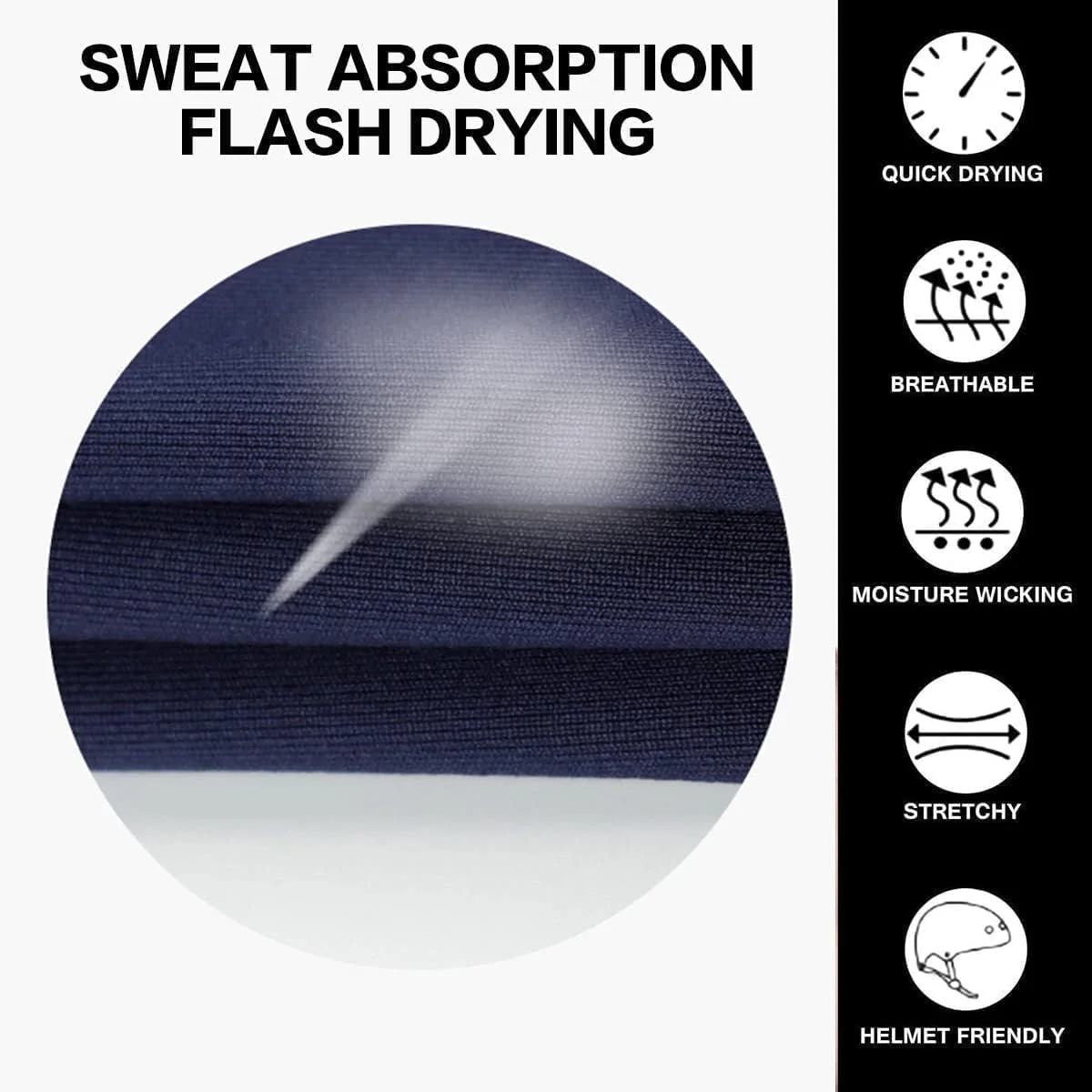 هدبند ورزشی برای آقایان و بانوان - 5 عدد هدبند ورزشی با قابلیت جذب رطوبت، ساخته شده از پارچه حوله ای پنبه ای، جاذب عرق