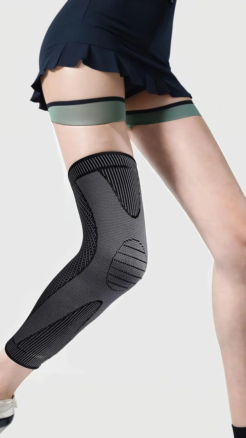 آستین ساق پا فشاری سون سوییت برای مردان و زنان - محافظت کامل پا برای ورزش، آرتروز و رگ‌های واریسی - افزایش عملکرد و کاهش تورم - برای بسکتبال، دوچرخه‌سواری، فوتبال