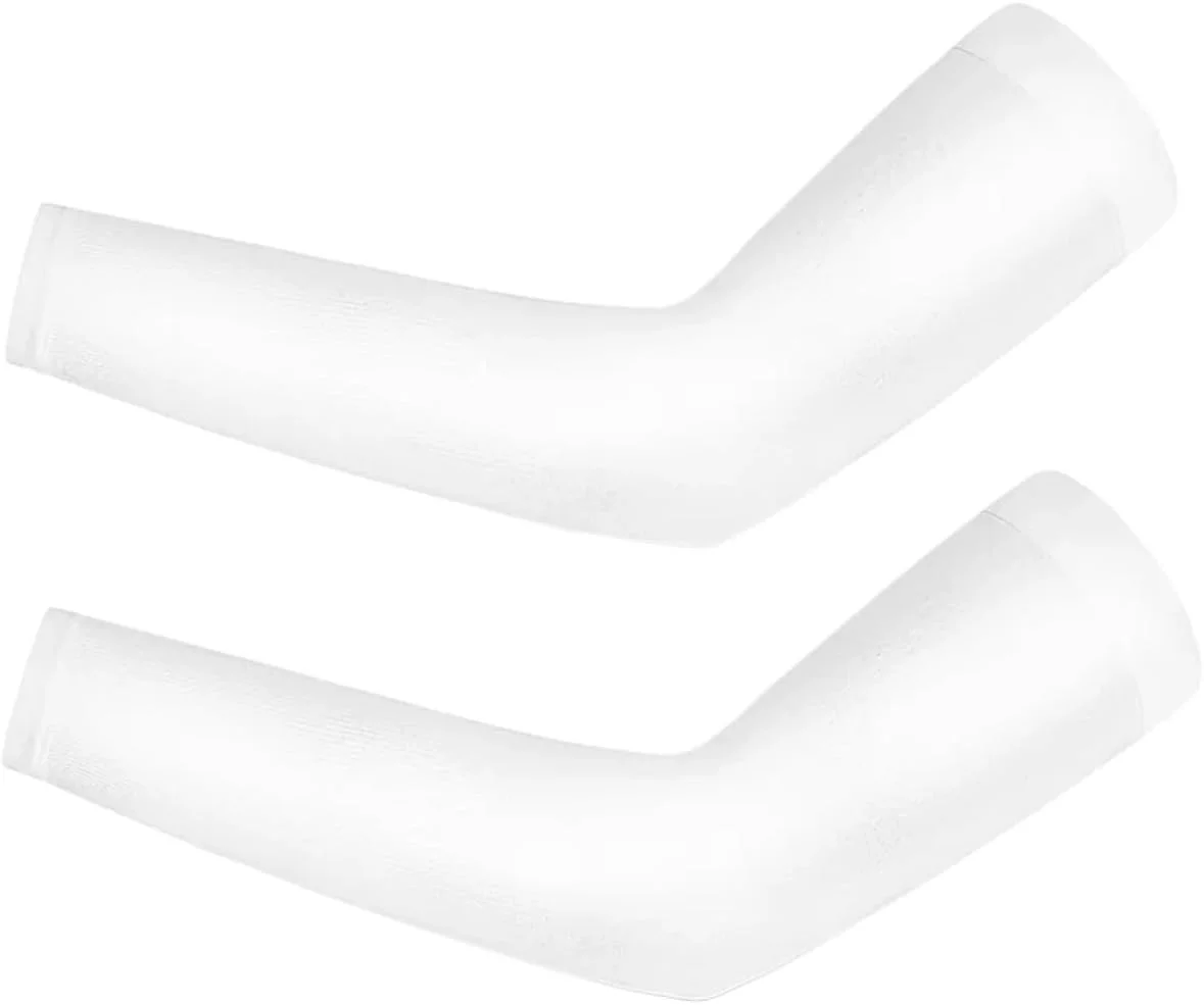 2 جفت آستین ضد آفتاب، آستین های پارچه یخی، تنفسی و زود خشک شونده، لباس ورزشی دویدن، پوشش بلند بازو برای دوچرخه سواری مردانه و زنانه