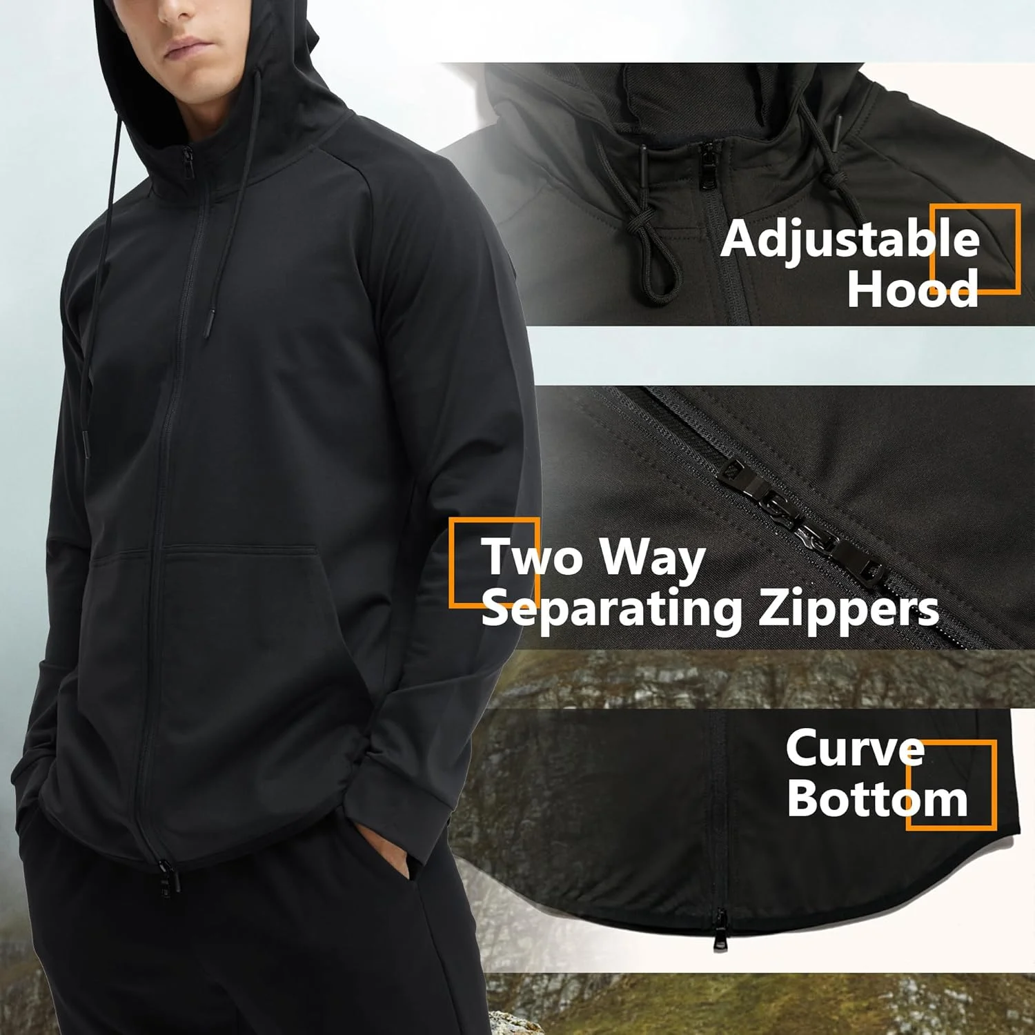 هودی ورزشی مردانه، ژاکت ورزشی اسلیم فیت، هودی باشگاهی، ژاکت تمرینی، هودی تمرین پایه