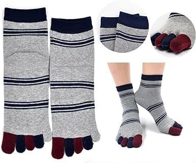 جوراب انگشتی مردانه، 5 جفت جوراب راه راه پنج انگشتی، جوراب مچی نخی ورزشی مناسب دویدن، جوراب ساق کوتاه ورزشی انگشتی مردانه، مناسب برای اکثر افراد، برای دویدن، پیاده روی یا تمرینات ورزشی در فضای باز جوراب انگشتی مردانه، 5 جفت جوراب راه راه پنج انگشتی، جوراب مچی نخی ورزشی مناسب دویدن، جوراب ساق کوتاه ورزشی انگشتی مردانه، مناسب برای اکثر افراد، برای دویدن، پیاده روی یا تمرینات ورزشی در فضای باز