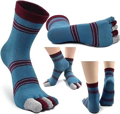 جوراب انگشتی مردانه، 5 جفت جوراب راه راه پنج انگشتی، جوراب مچی نخی ورزشی مناسب دویدن، جوراب ساق کوتاه ورزشی انگشتی مردانه، مناسب برای اکثر افراد، برای دویدن، پیاده روی یا تمرینات ورزشی در فضای باز جوراب انگشتی مردانه، 5 جفت جوراب راه راه پنج انگشتی، جوراب مچی نخی ورزشی مناسب دویدن، جوراب ساق کوتاه ورزشی انگشتی مردانه، مناسب برای اکثر افراد، برای دویدن، پیاده روی یا تمرینات ورزشی در فضای باز