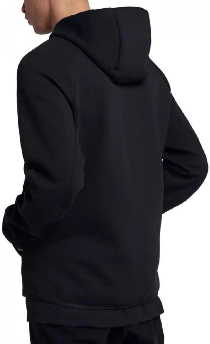 ست دو تکه مردانه نایک شامل هودی زیپدار و گرمکن ورزشی، جنس پنبه، مشکی، سایز مدیوم M ست دو تکه مردانه نایک شامل هودی زیپدار و گرمکن ورزشی، جنس پنبه، مشکی، سایز مدیوم M