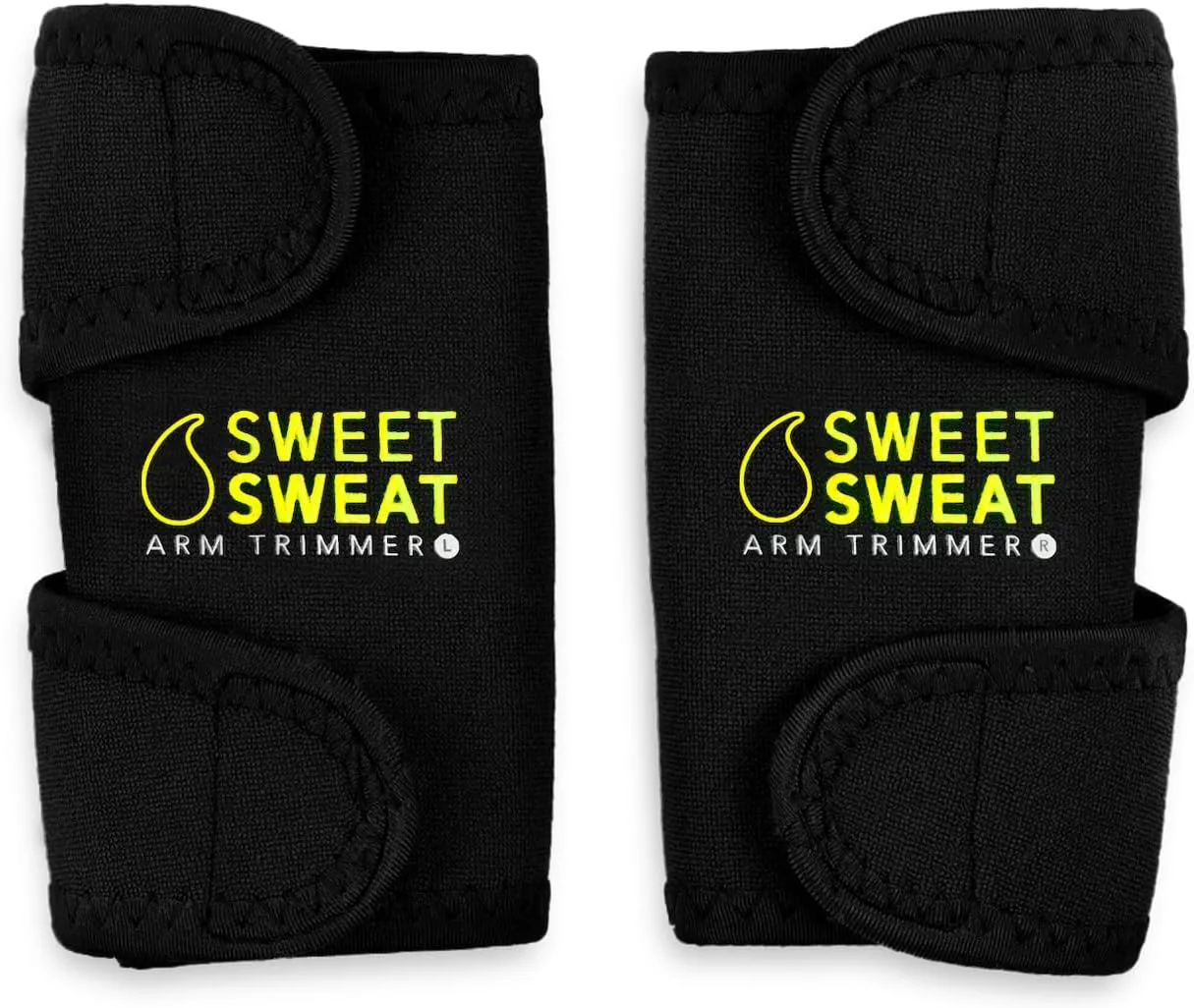 بازوبندهای ورزشی Sweet Sweat برای آقایان و بانوان | افزایش حرارت و تعریق در ناحیه دوسر بازو | شامل کیف توری حمل