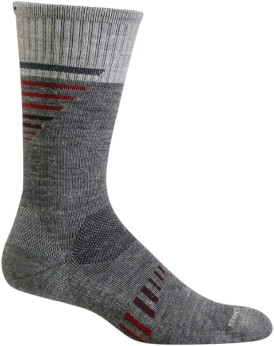 جوراب ساق بلند مردانه ساکول مدل Ascend II با فشردگی متوسط، خاکستری - سایز M/L