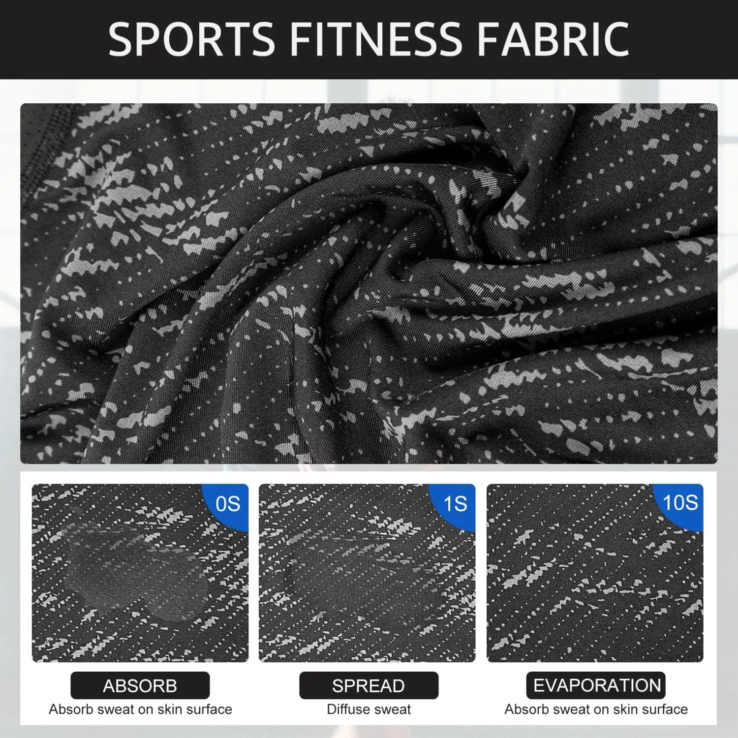 ست ورزشی مردانه SKY-TOUCH شامل تیشرت آستین کوتاه، شلوارک ورزشی و لگینگ فشرده، مناسب برای تمرینات ورزشی و فیتنس، سایز M-3XL