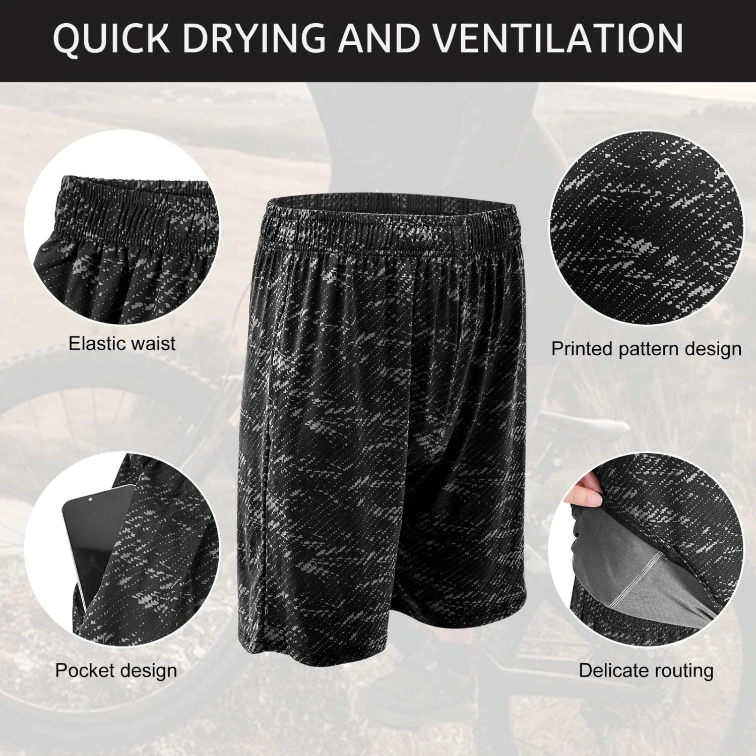 ست لباس ورزشی مردانه SKY-TOUCH، شامل تیشرت آستین کوتاه، شلوارک و لگینگ ورزشی، سایز M-3XL