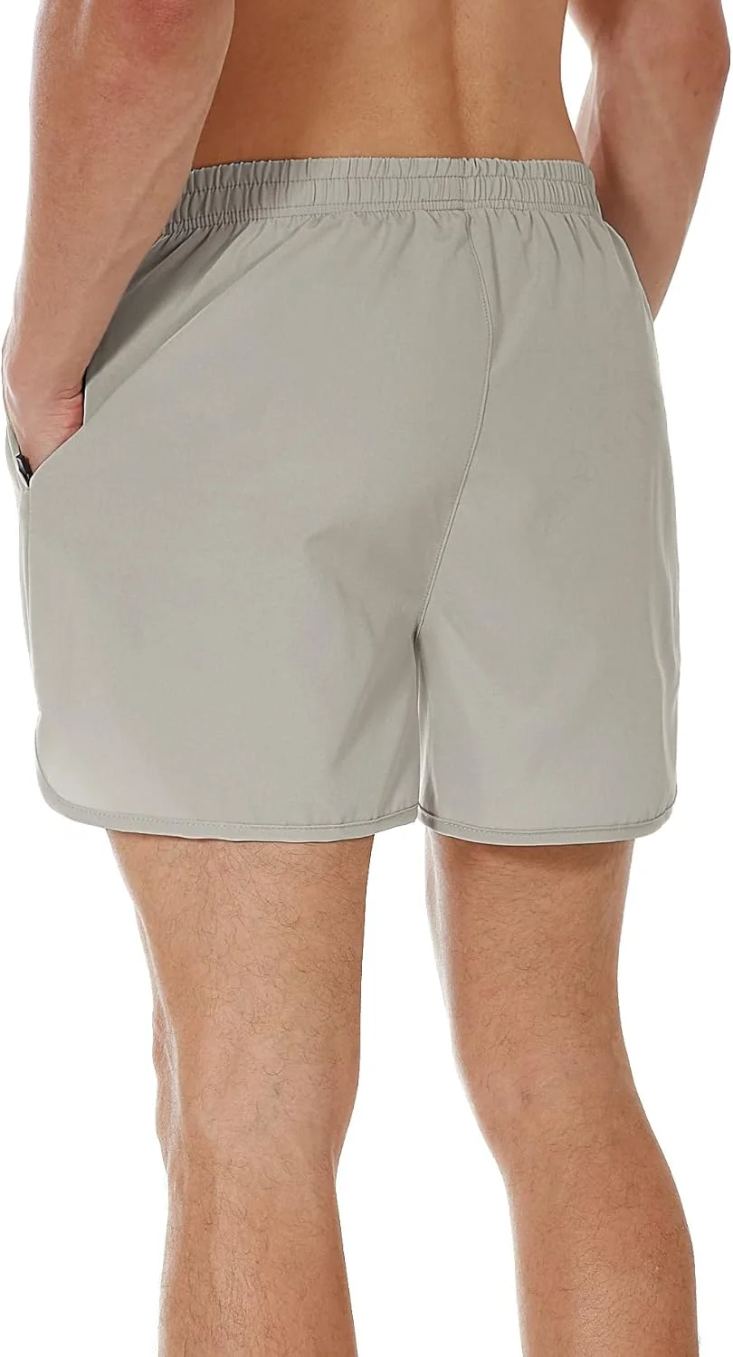 شلوارک ورزشی مردانه SILKWORLD با طول 7 اینچ و جیب