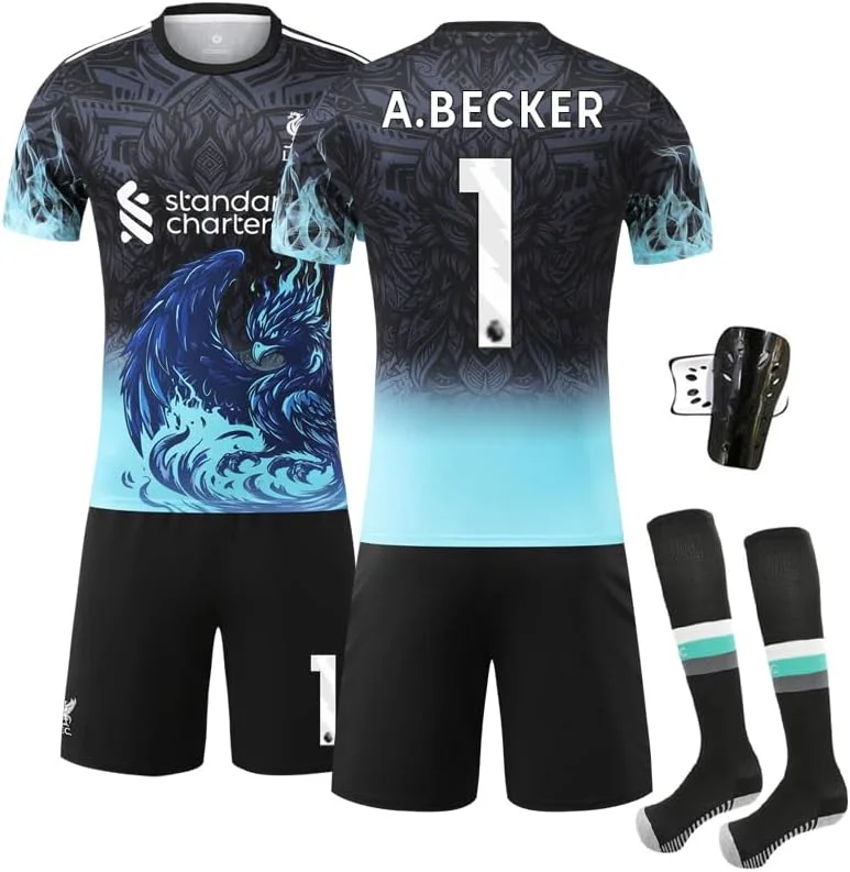 ست لباس فوتبال 2025-2026 LFC A.BECKER #1 طرح پرنده آبی - ست تمرینی رسمی مردانه، نوجوانان و کودکان (شامل تیشرت، شورت و جوراب) - لباس ورزشی فوتبال تنفسی ست لباس فوتبال 2025-2026 LFC A.BECKER #1 طرح پرنده آبی - ست تمرینی رسمی مردانه، نوجوانان و کودکان (شامل تیشرت، شورت و جوراب) - لباس ورزشی فوتبال تنفسی