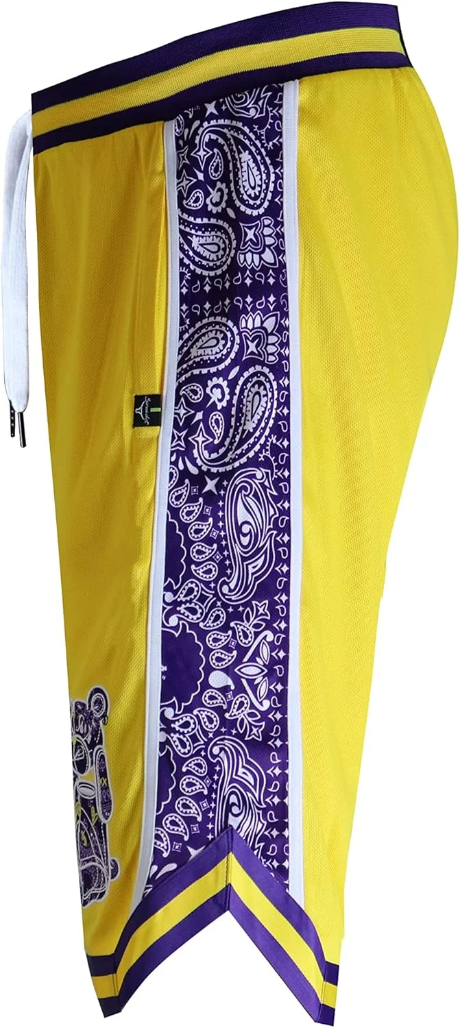 شلوارک توری بسکتبال مردانه SCREENSHOT - رنگ تیمی ورزشی، قد 11 اینچ