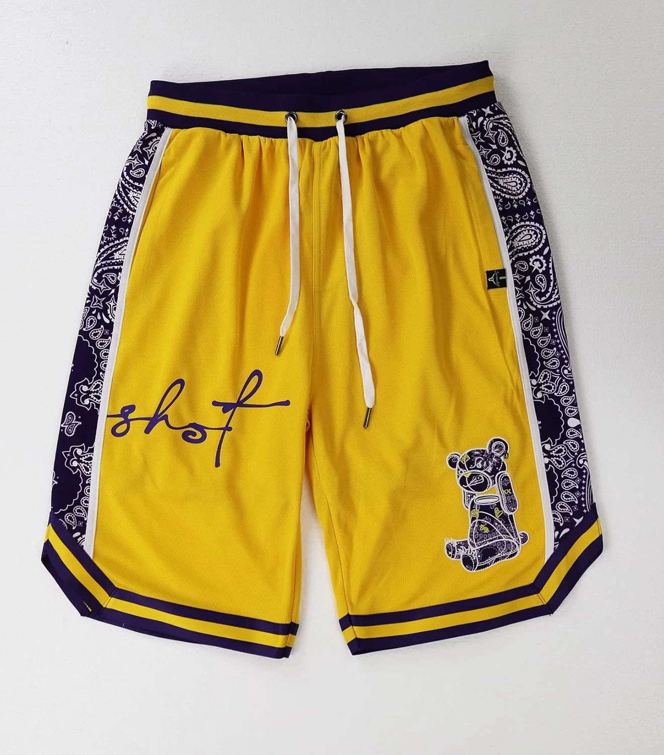 شلوارک توری بسکتبال مردانه SCREENSHOT - رنگ تیمی ورزشی، قد 11 اینچ