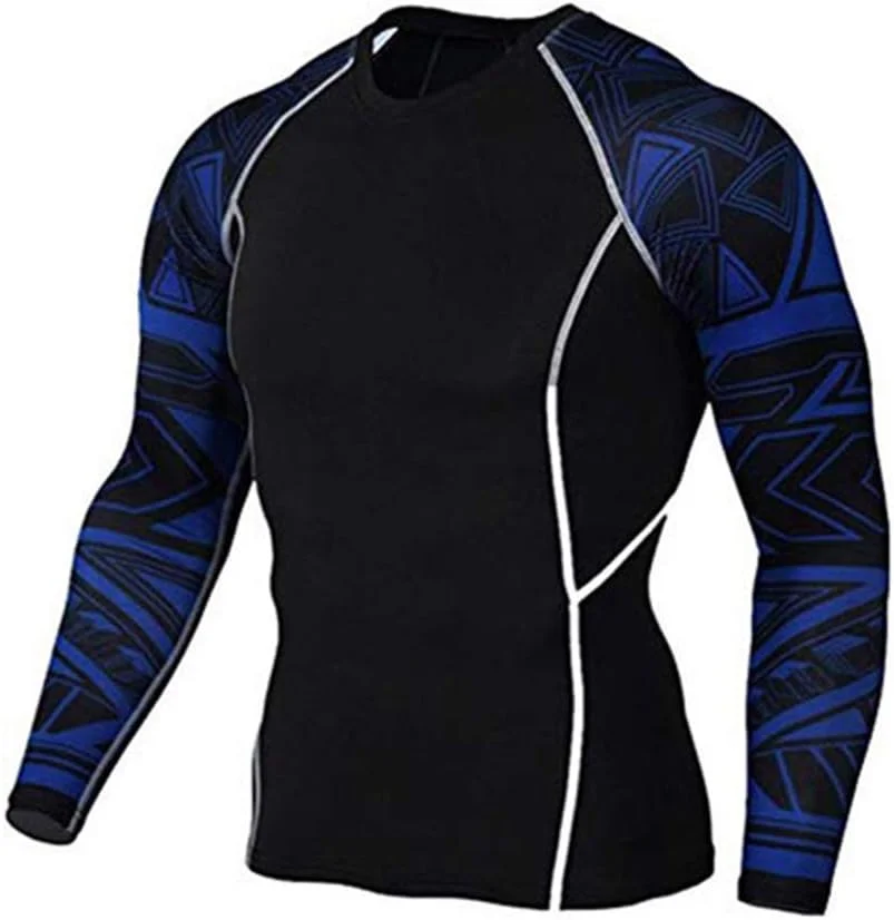 ست لباس ورزشی مردانه شامل شلوار فشاری، تیشرت، تاپ و ژاکت آستین بلند، 2 تکه - ست لباس تمرین