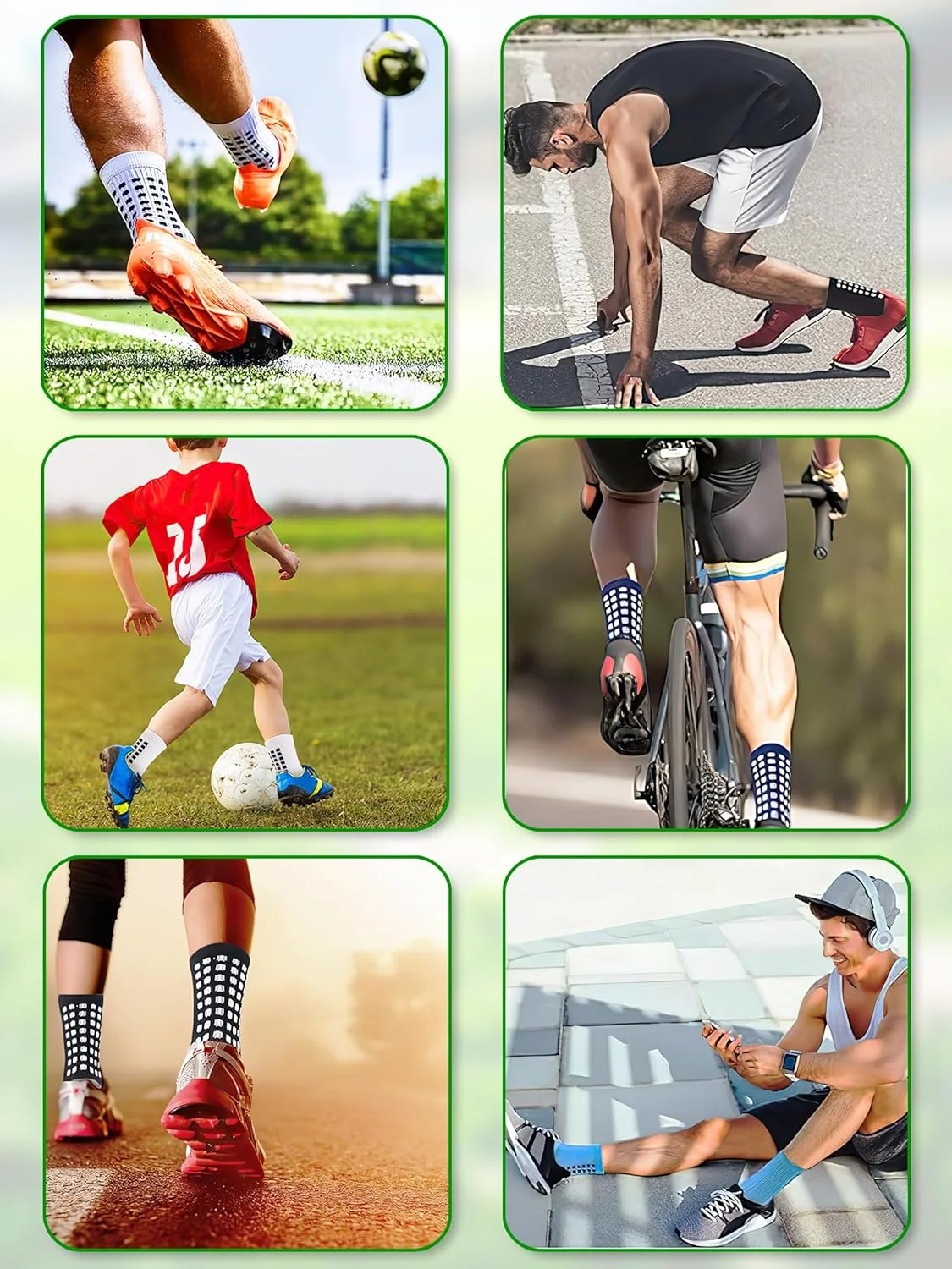 جوراب فوتبالی Rness با کفی حوله ای، جوراب ضد لغزش برای مردان و زنان، مناسب بسکتبال، تمرین و عملکرد ورزشی، با فناوری گریپ عالی جوراب فوتبالی Rness با کفی حوله ای، جوراب ضد لغزش برای مردان و زنان، مناسب بسکتبال، تمرین و عملکرد ورزشی، با فناوری گریپ عالی