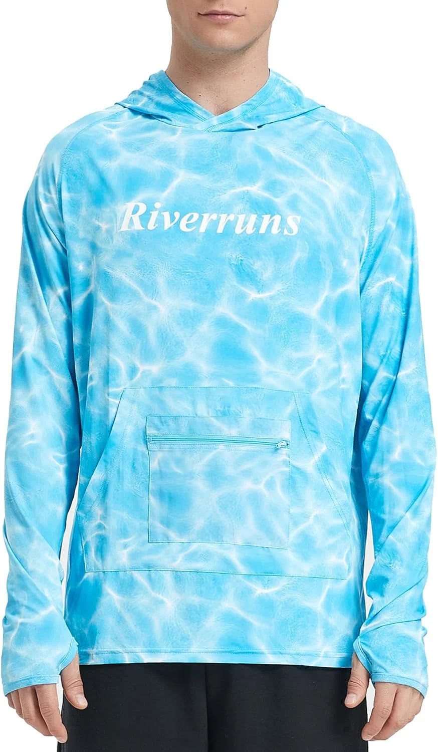 هودی ماهیگیری Riverruns با UPF 50+، پیراهن ماهیگیری کلاه دار ضد آفتاب، پیراهن آستین بلند محافظ آفتاب برای ماهیگیری مردانه