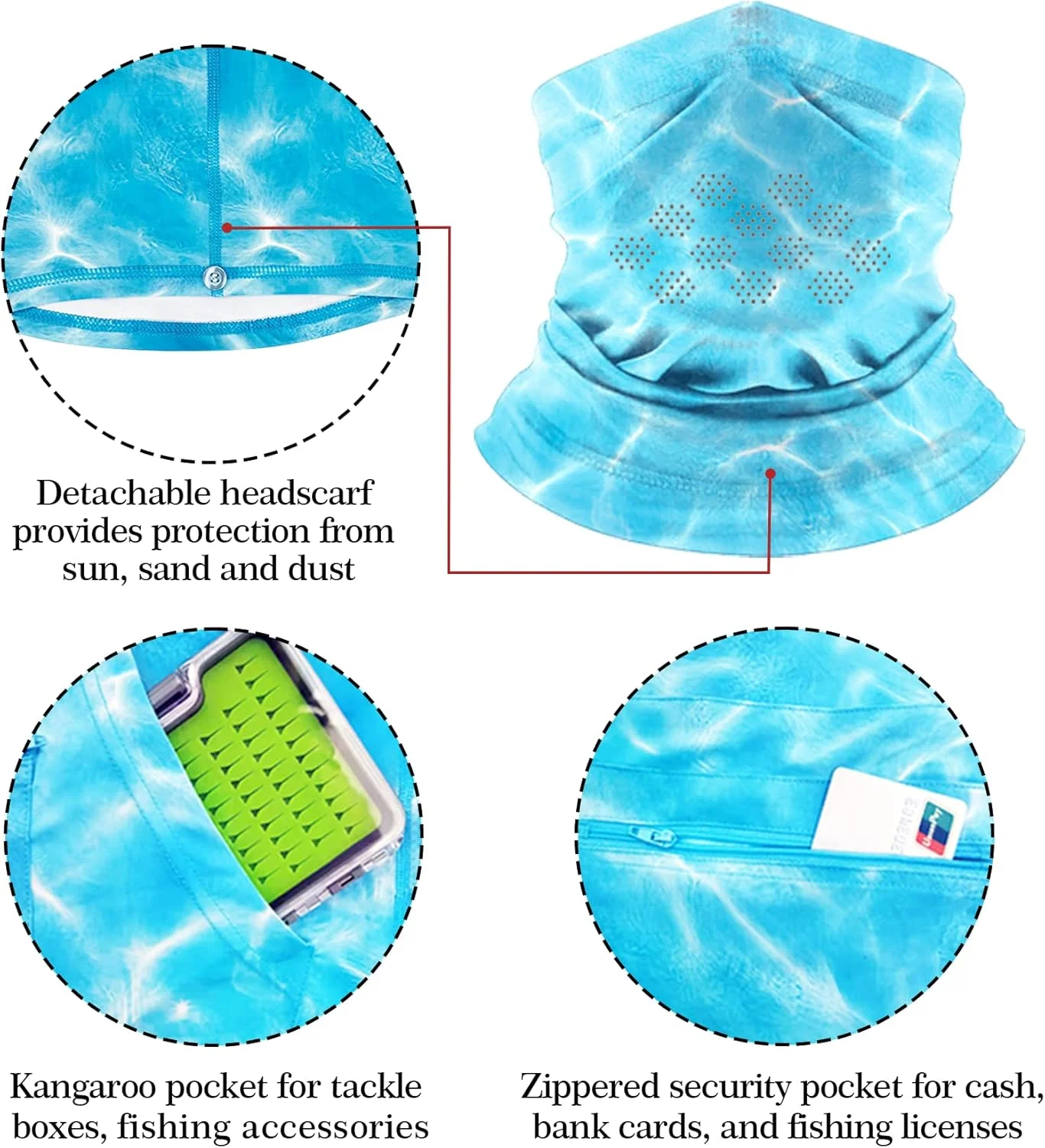 هودی ماهیگیری Riverruns با UPF 50+، پیراهن ماهیگیری کلاه دار ضد آفتاب، پیراهن آستین بلند محافظ آفتاب برای ماهیگیری مردانه هودی ماهیگیری Riverruns با UPF 50+، پیراهن ماهیگیری کلاه دار ضد آفتاب، پیراهن آستین بلند محافظ آفتاب برای ماهیگیری مردانه