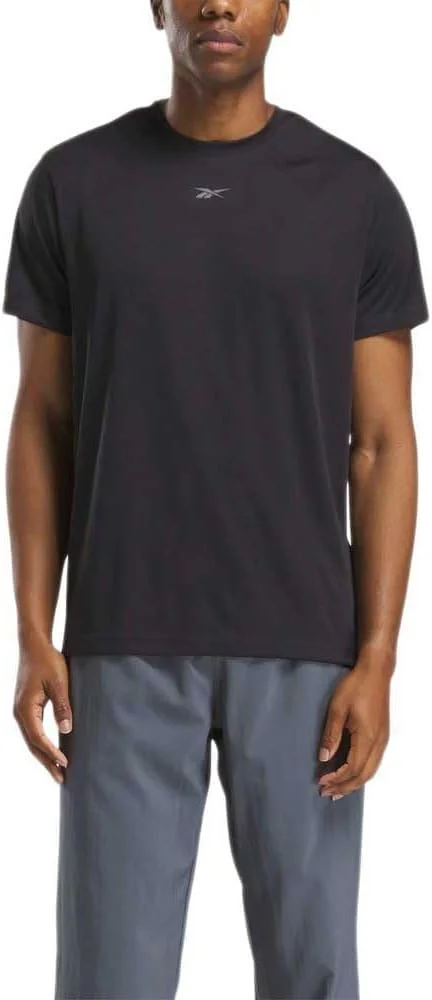 تی شرت ورزشی مردانه ریباک مدل Id Train Ss Tech Tee مشکی سایز XL