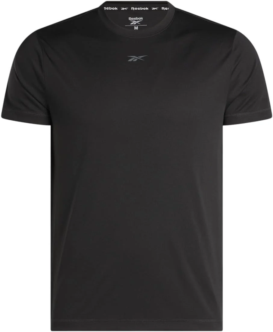 تی شرت ورزشی مردانه ریباک مدل Id Train Ss Tech Tee مشکی سایز XL