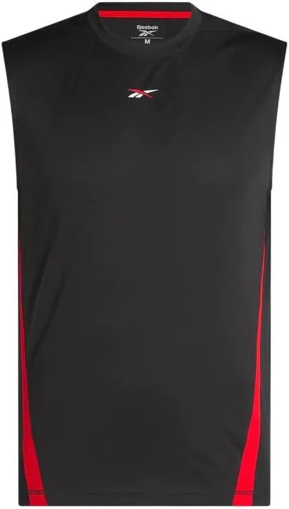 تی شرت ورزشی مردانه ریباک مدل Id Train Energy Slvls Tech مشکی سایز M