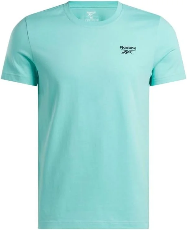 تی شرت مردانه ریباک مدل Identity با لوگوی کوچک، رنگ آبی