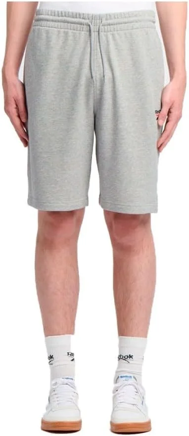 شلوارک مردانه ریباک Identity با لوگوی کوچک، طوسی خاکستری/قرمز وکتور، سایز M