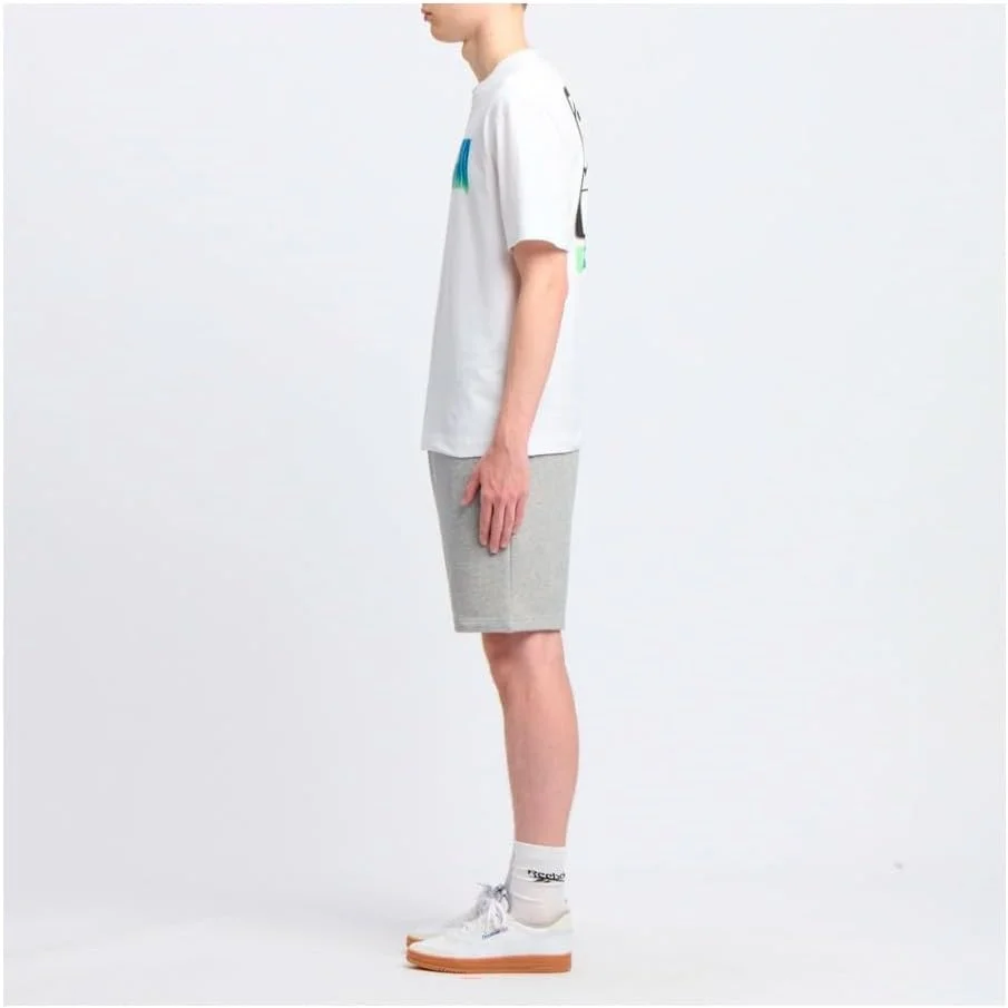 شلوارک مردانه ریباک Identity با لوگوی کوچک، طوسی خاکستری/قرمز وکتور، سایز M