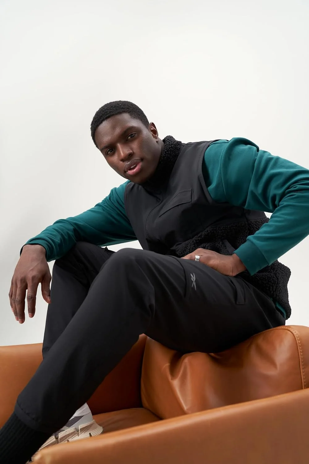 شلوار مردانه ریباک اکتیو کول اسکای استرچ بافته شده کارگو