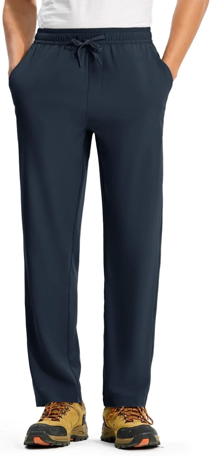 شلوار ورزشی مردانه Rdruko، سبک، زود خشک شونده، مناسب دویدن، پیاده روی، تمرینات ورزشی و باشگاه، دارای جیب