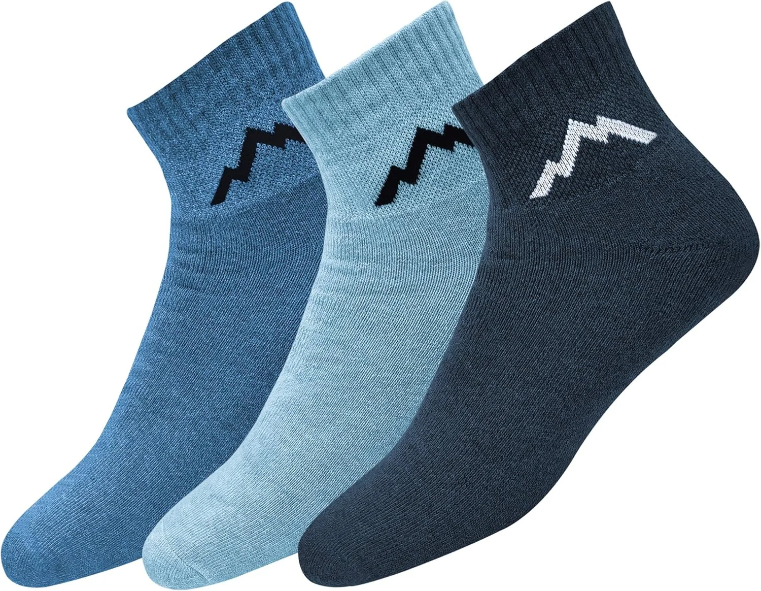 جوراب ساق کوتاه ورزشی مردانه رنجر، پنبه سنگین، بسته 3 عددی