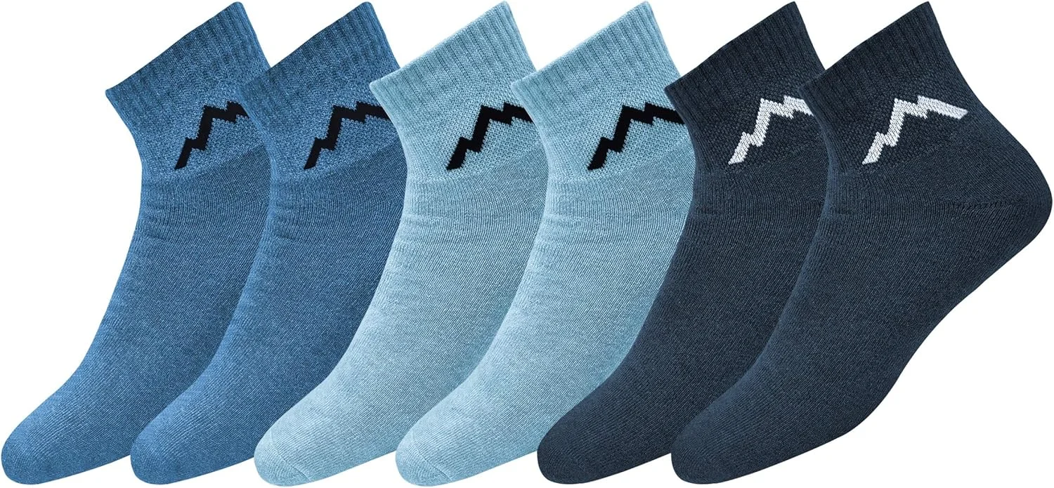 جوراب ساق کوتاه ورزشی مردانه رنجر، پنبه سنگین، بسته 3 عددی