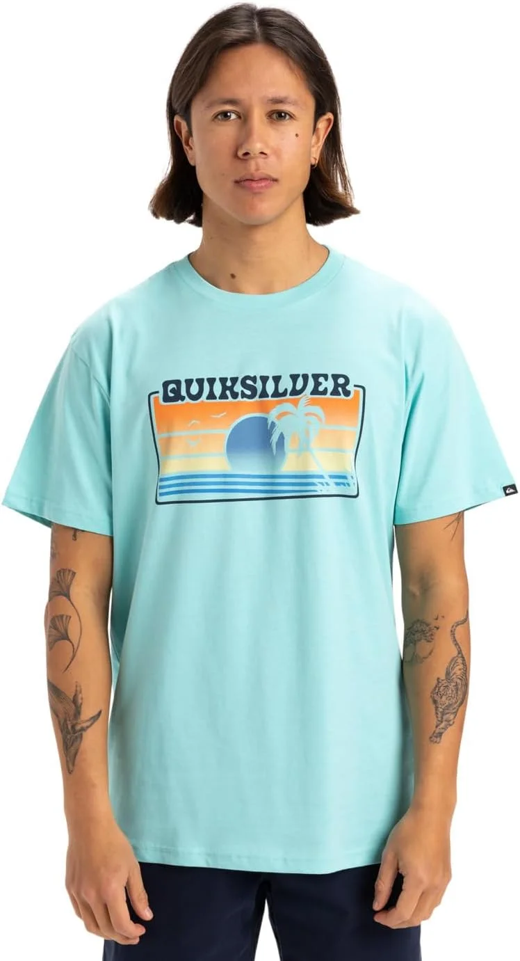 تی شرت آستین کوتاه مردانه کویک سیلور با طرح محو شونده آفتاب (تک بسته)