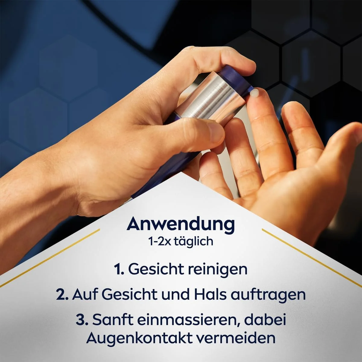 سرم ضد پیری 2 در 1 نیوآ من، مراقبت از صورت با هیالورونیک برای اثر ضد پیری، مراقبت از پوست با لومینوس 630® برای مقابله با لکه‌های پیری و رنگدانه‌ای (30 میلی لیتر)