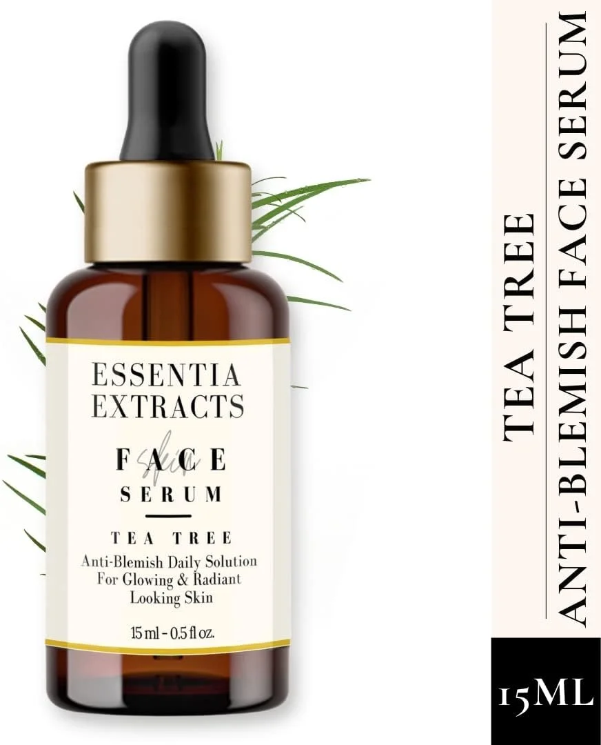 سرم صورت درخت چای ضد لک اسنتیا اکسترکتس برای پوست درخشان و شفاف، فرمول مرطوب کننده سبک وزن با جذب سریع برای انواع پوست (15 میلی لیتر)