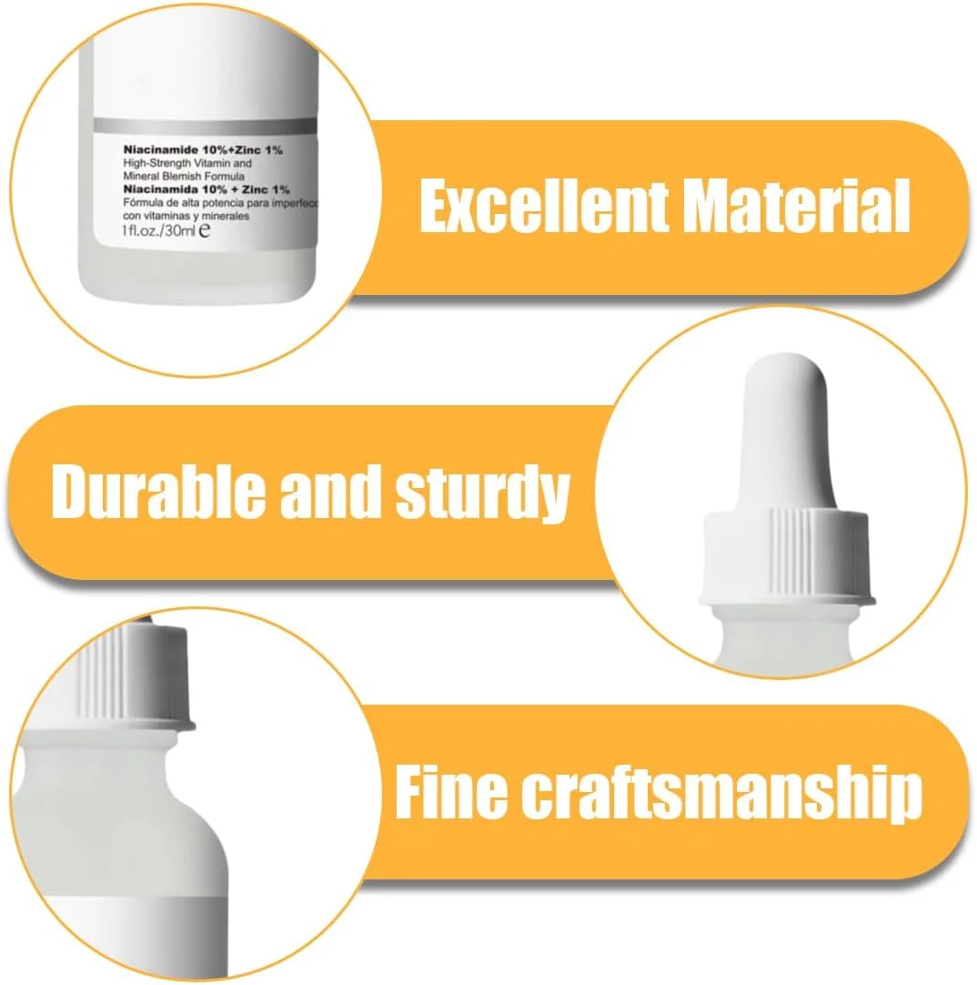 سرم نیاسینامید مرطوب کننده صورت، مقابله با لک ها، کاهش ظاهر منافذ، سرم صورت ضد پیری و چروک برای انواع پوست (30 میلی لیتر)