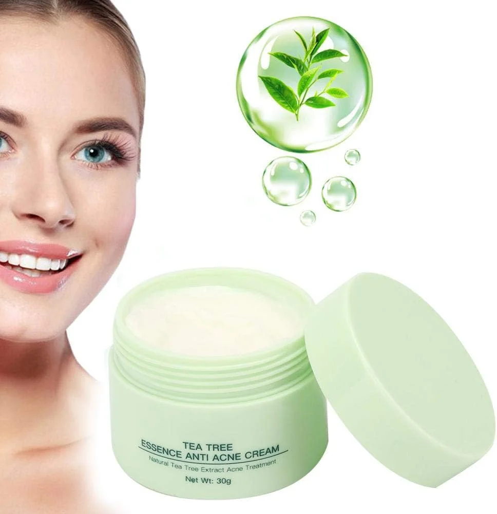کرم درمان آکنه، درمان آکنه، سرم درخت چای، کرم ترمیم کننده صورت ضد آکنه