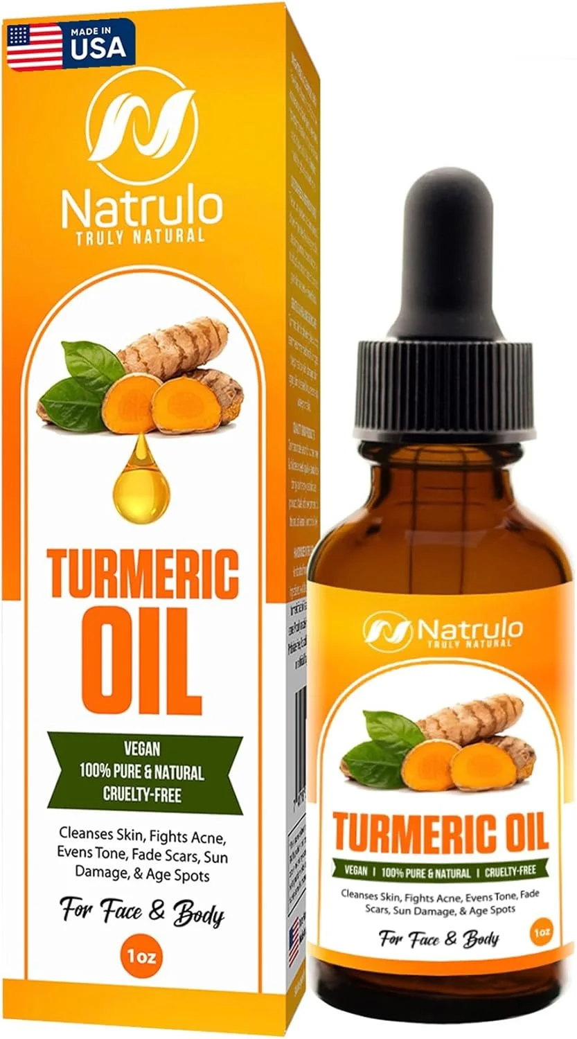 سرم زردچوبه برای صورت و بدن - روغن روشن کننده پوست زردچوبه کاملا طبیعی برای لکه های تیره - پاک کننده پوست، مبارزه با آکنه، یکنواخت کننده رنگ پوست، التیام دهنده جای زخم - مراقبت از پوست با روغن زردچوبه خالص دست ساز ساخت آمریکا