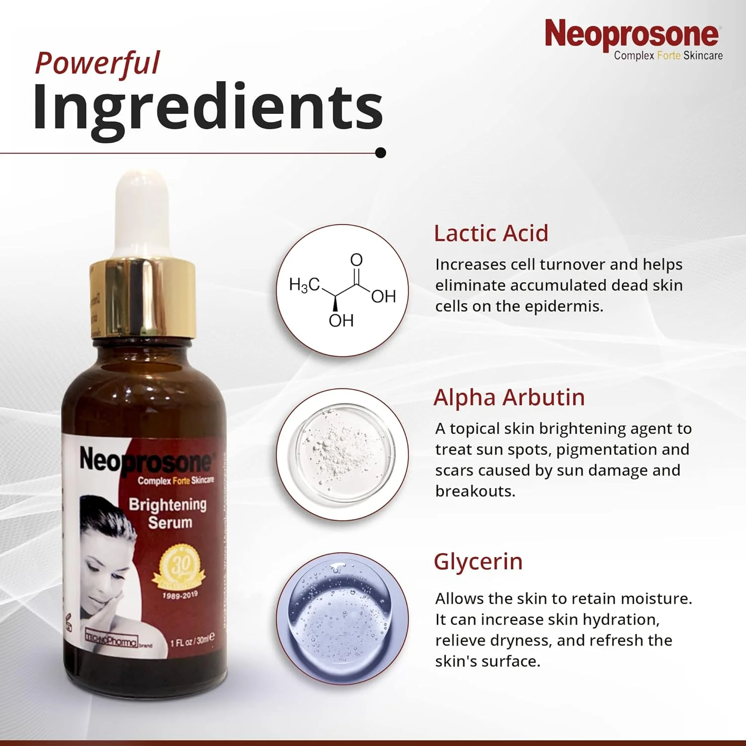 سرم ویتامین C نئوپروزون برای صورت | 60 میلی لیتر | روشن کننده پوست، ضد پیری | آنتی اکسیدان و مرطوب کننده | کاهش چین و چروک، خطوط ریز، جای جوش | سرم صورت ویتامین C | ساخت آمریکا