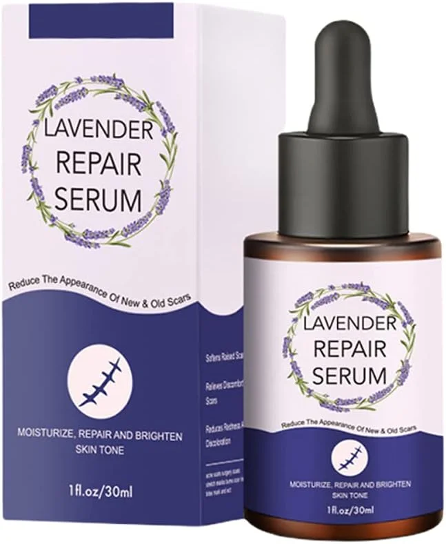 روغن اسطوخودوس طبیعی ترمیم کننده جای زخم با سرم اسید هیالورونیک ضد آکنه صورت