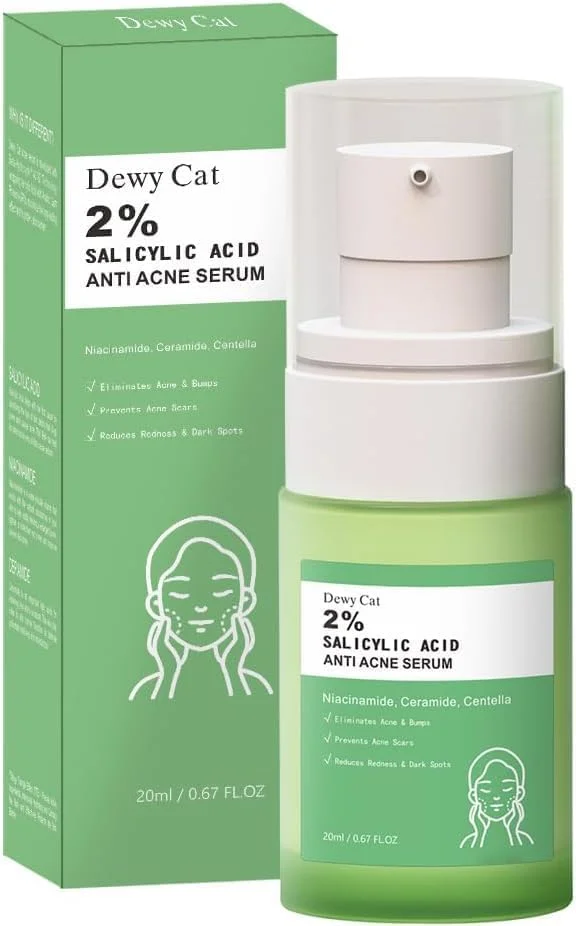 لایه بردار حاوی 2% سالیسیلیک اسید، محلول سالیسیلیک اسید، سرم ملایم صورت برای پوستی صاف و شفاف تر، سرم ضد جوش، مناسب برای انواع پوست