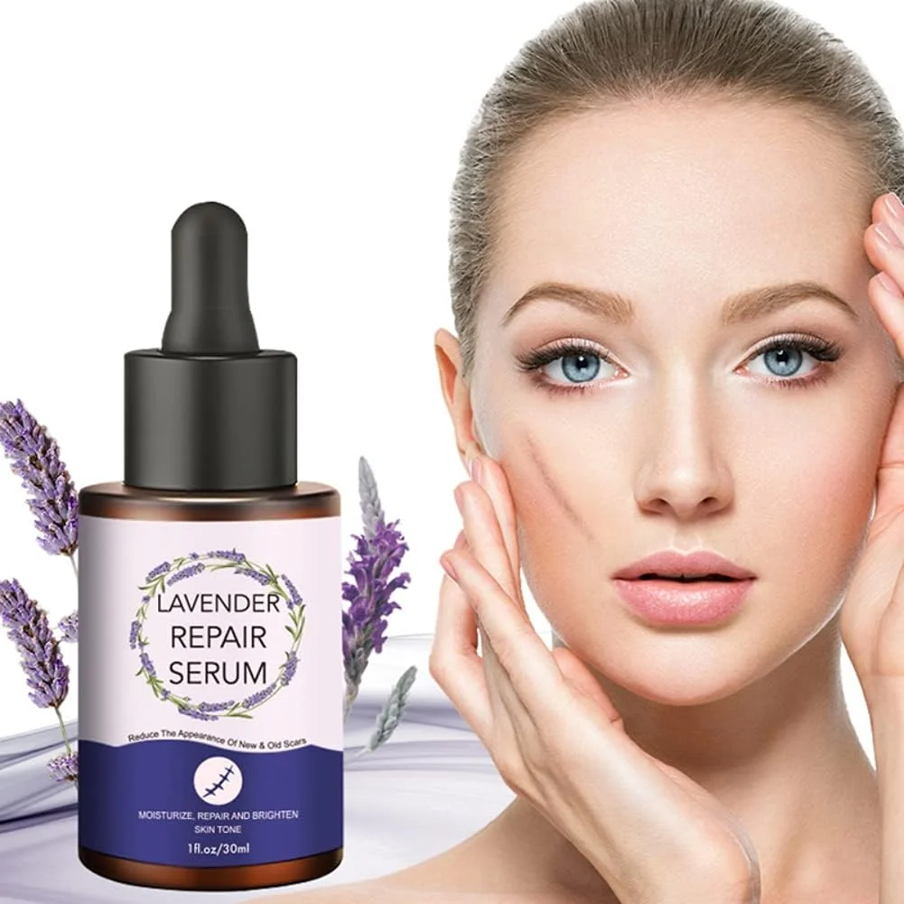 روغن اسطوخودوس طبیعی ترمیم کننده جای زخم با سرم اسید هیالورونیک ضد آکنه صورت