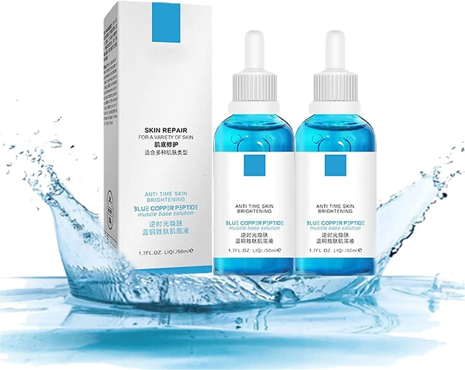 سرم ضد جوش و لک، سرم اصلاح کننده لک و جوش، رفع لک و آبرسانی و سفت کننده پوست صورت (2 عدد)