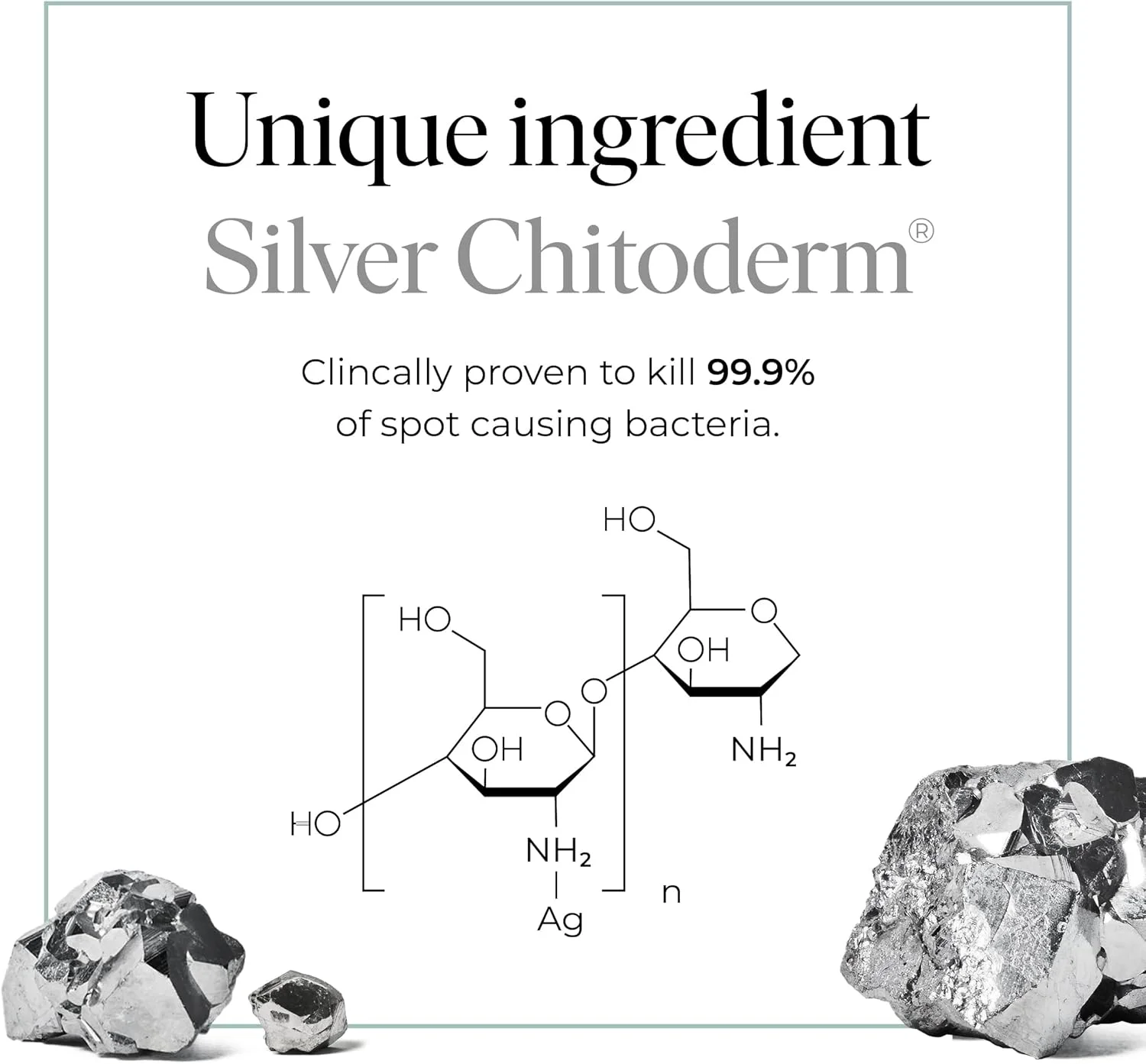 سرم آبرسان صورت 47 Skin برای رفع آکنه و جای زخم، درمان مراقبت از پوست ضد لک و ترمیم جای زخم با نقره Chitoderm - سرم مرطوب کننده پوست صاف برای انواع پوست (30 میلی لیتر)