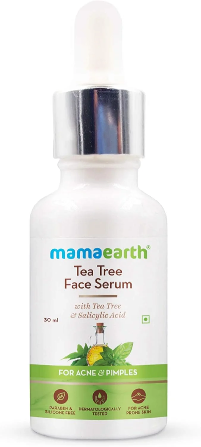 سرم صورت درخت چای ماماارت برای پوست مستعد آکنه با درخت چای و سالیسیلیک اسید برای آکنه و جوش - 30 میلی لیتر