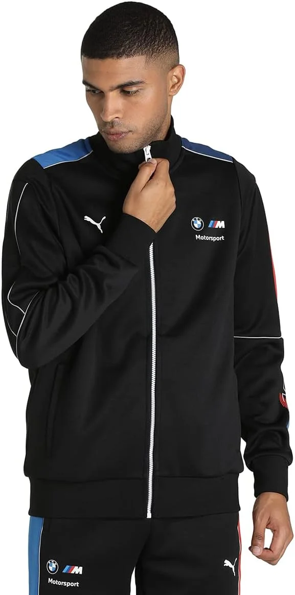 کاپشن مردانه پوما BMW MMS MT7 سفید آستین بلند زیپ دار با برش معمولی کاپشن مردانه پوما BMW MMS MT7 سفید آستین بلند زیپ دار با برش معمولی