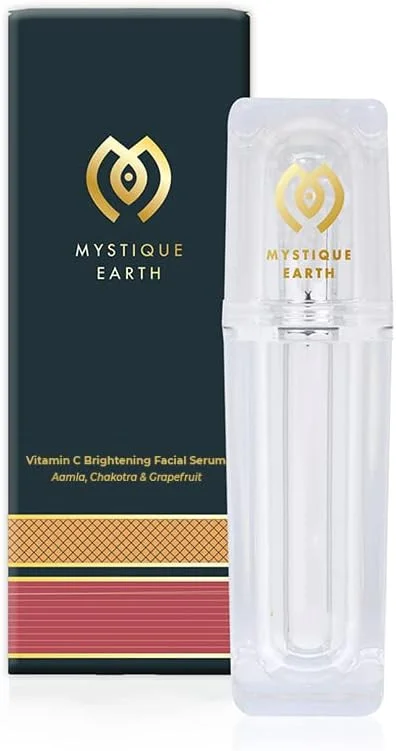 سرم روشن کننده صورت ویتامین C میستیک ارث | 30 میلی لیتر، تیرگی، لکه های تیره، یکنواخت کننده رنگ پوست، آبرسان پوست | بدون سولفات، بدون پارابن | 30 میلی لیتر