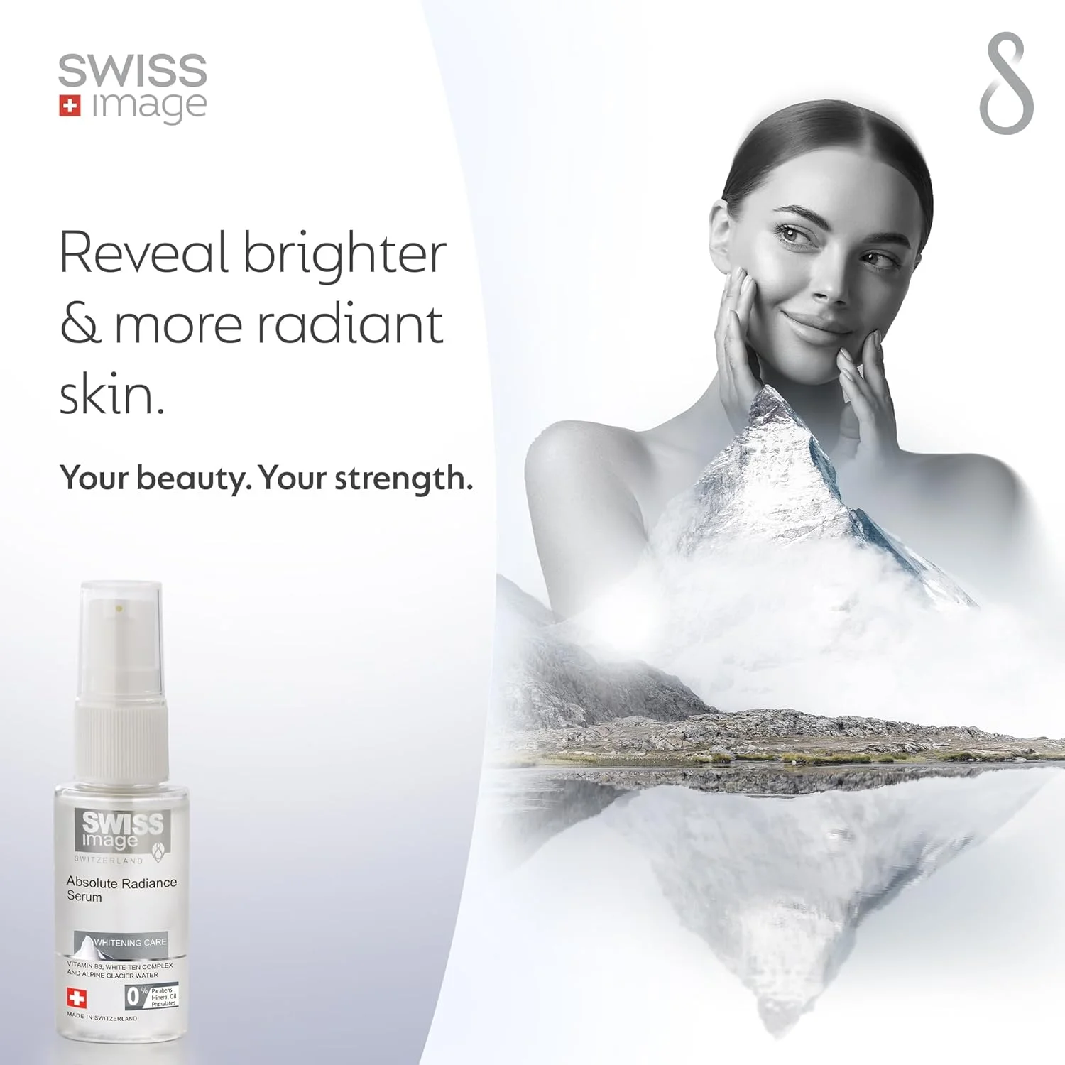 سرم روشن کننده صورت سوئیس ایمیج حاوی نیاسینامید 30 میلی لیتر | کاهش لکه های تیره، عیوب و رنگدانه ها برای پوستی یکدست | سرم سبک و غیر چرب | مناسب انواع پوست | آقایان و بانوان | ساخت سوئیس