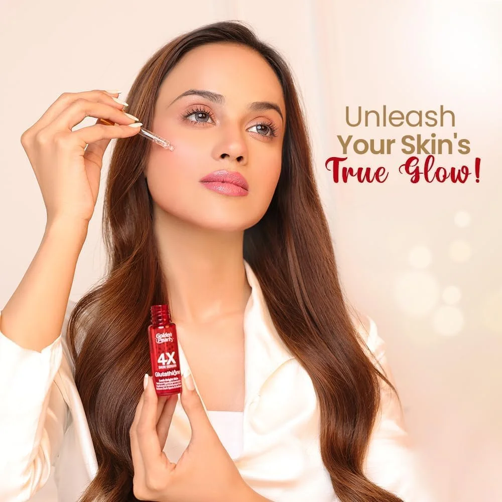 سرم پوست مروارید طلایی حاوی گلوتاتیون 4X، روشن کننده و درمان لک های پوستی، 20 میلی لیتر، بسته 2 عددی