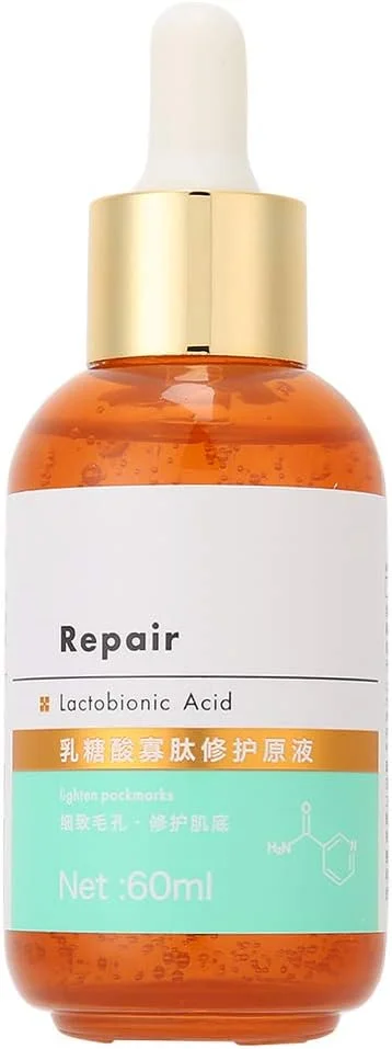 سرم صورت، سرم صورت با لاکتوبیونیک اسید برای آبرسانی و مرطوب کردن پوست، کوچک کردن منافذ و روشن کننده پوست، 60 میلی لیتر