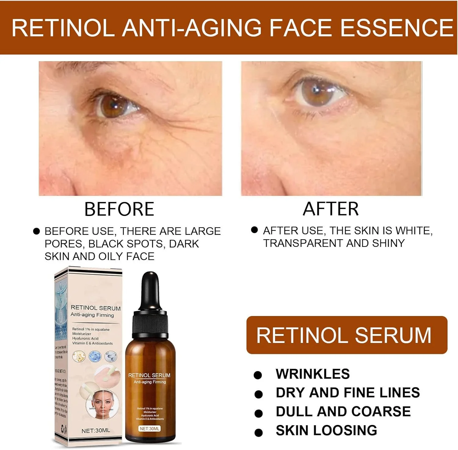 سرم آبرسان، روشن کننده و ضد پیری، سرم صورت ویتامین آ، سرم مرطوب کننده، سرم سفت کننده، سرم ترمیم کننده، سرم ضد چروک و سفید کننده